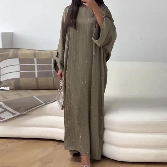 Abaya de Soirée – Élégance Brillante & Chic