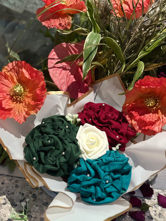 Bouquet de 3 voile en jersey