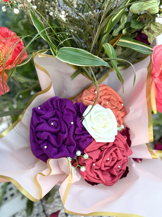 Bouquet de 3 voiles en jersey