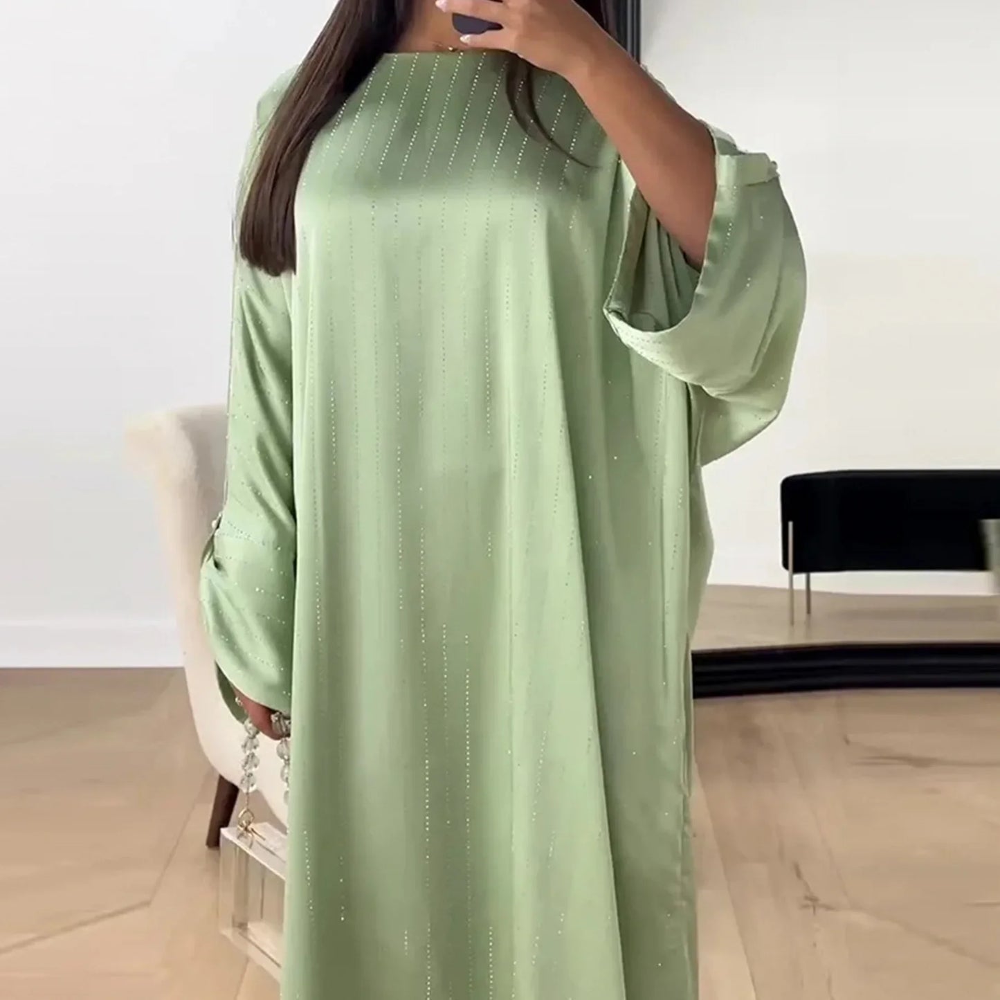 Abaya de Soirée – Élégance Brillante & Chic