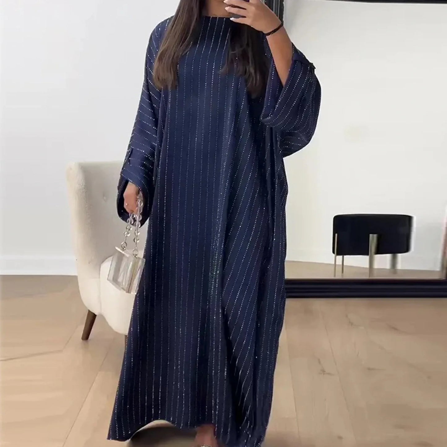 Abaya de Soirée – Élégance Brillante & Chic